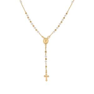 Stunning M Jewelers The Golden Pearl Rosary Necklace!